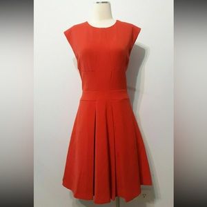 EUC Tracy Reese Size 4 Fit & Flare Woman’s Tomato Red Dress